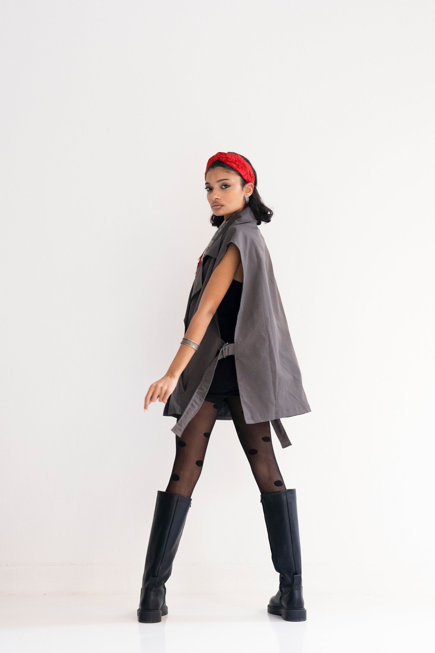Ladylike Capelet - Dark Grey