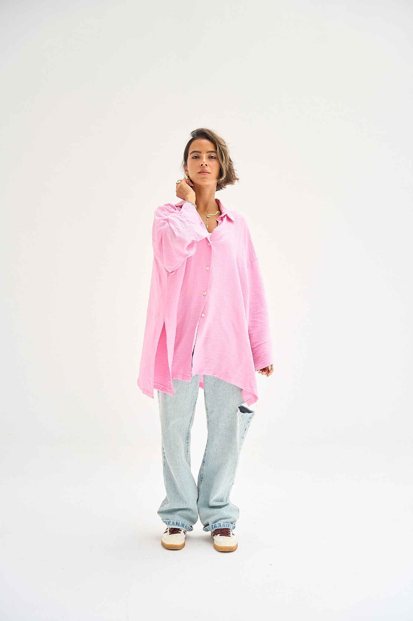 The Go-To Oversized Shirt - Blush