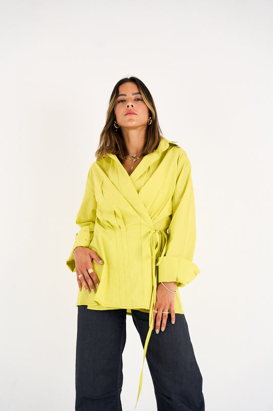 The Day-to-Night Tie Shirt - Limeade