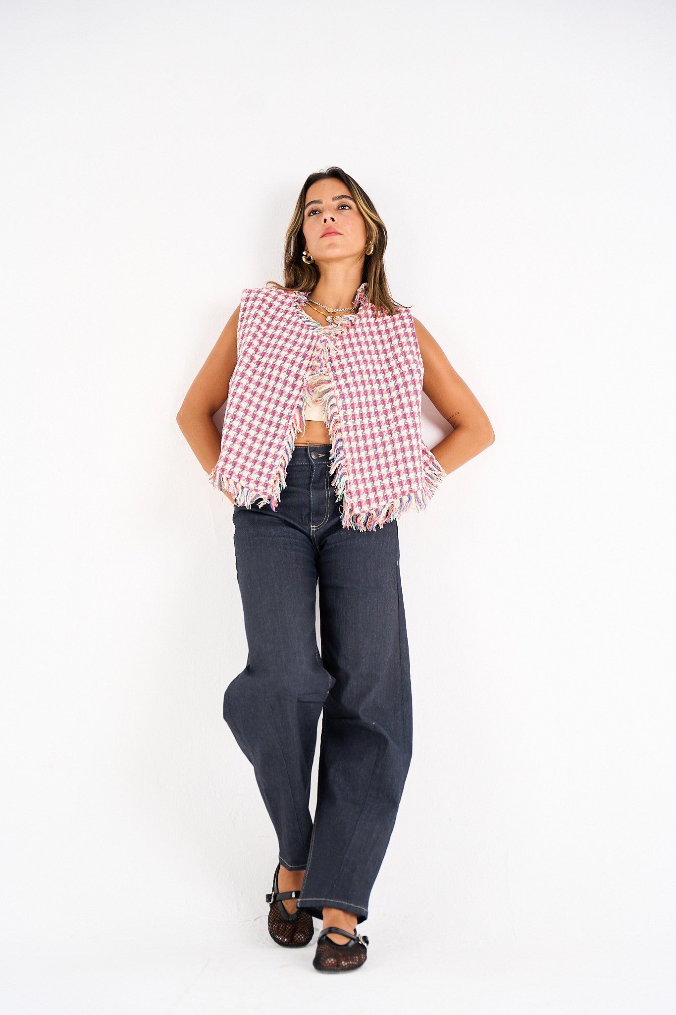 Sugar and Spice Plaid Vest