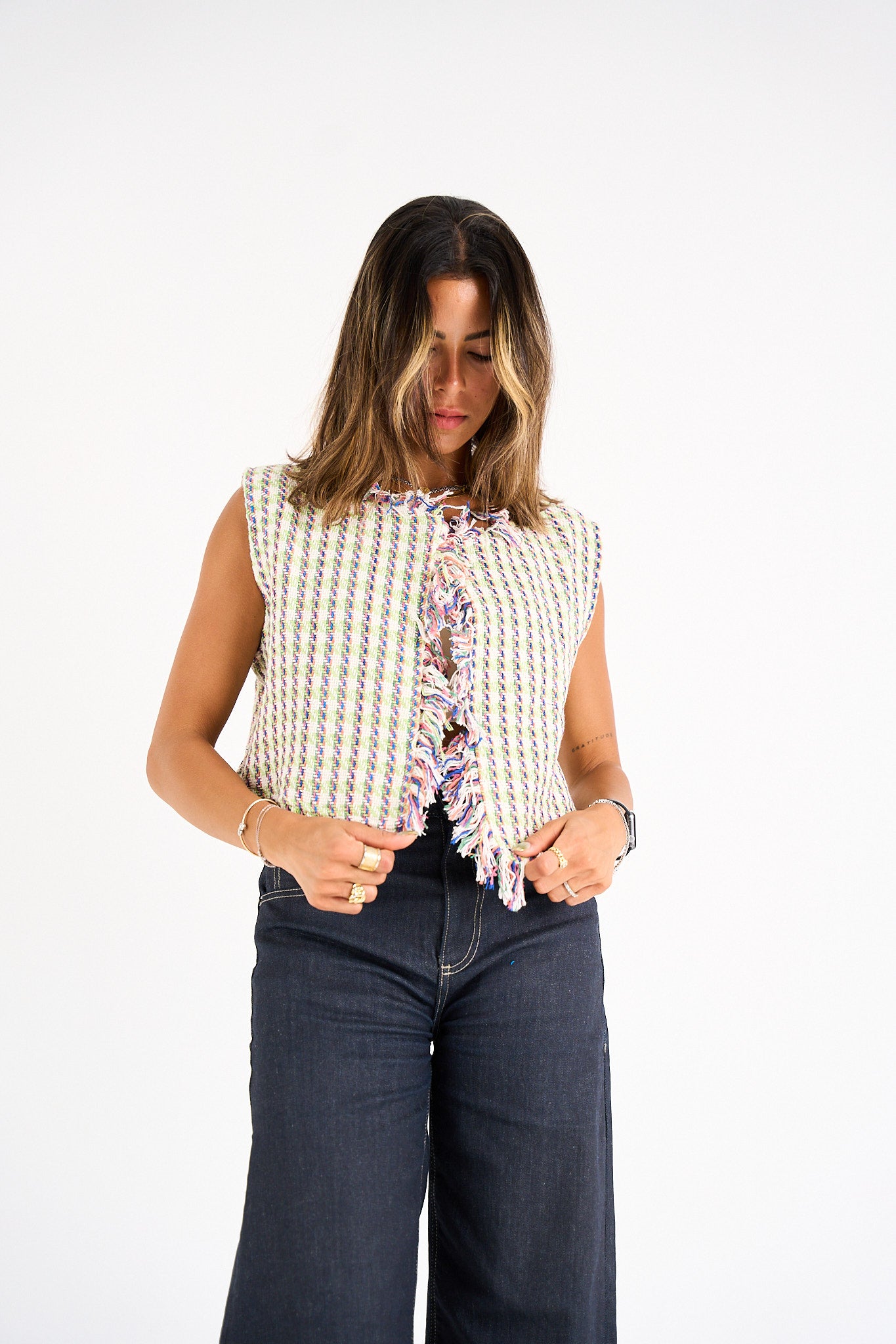 Day-Glo Plaid Vest