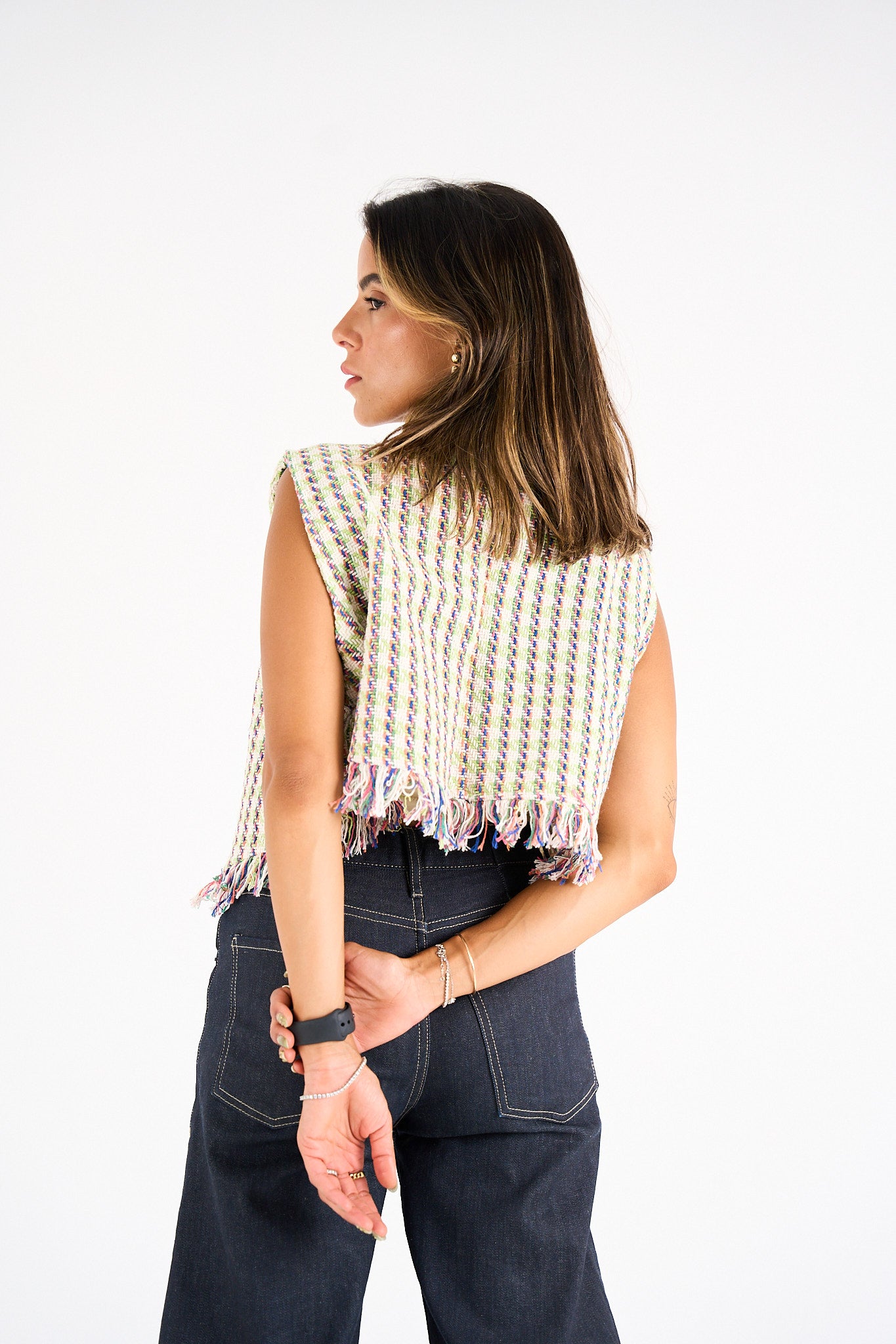Day-Glo Plaid Vest