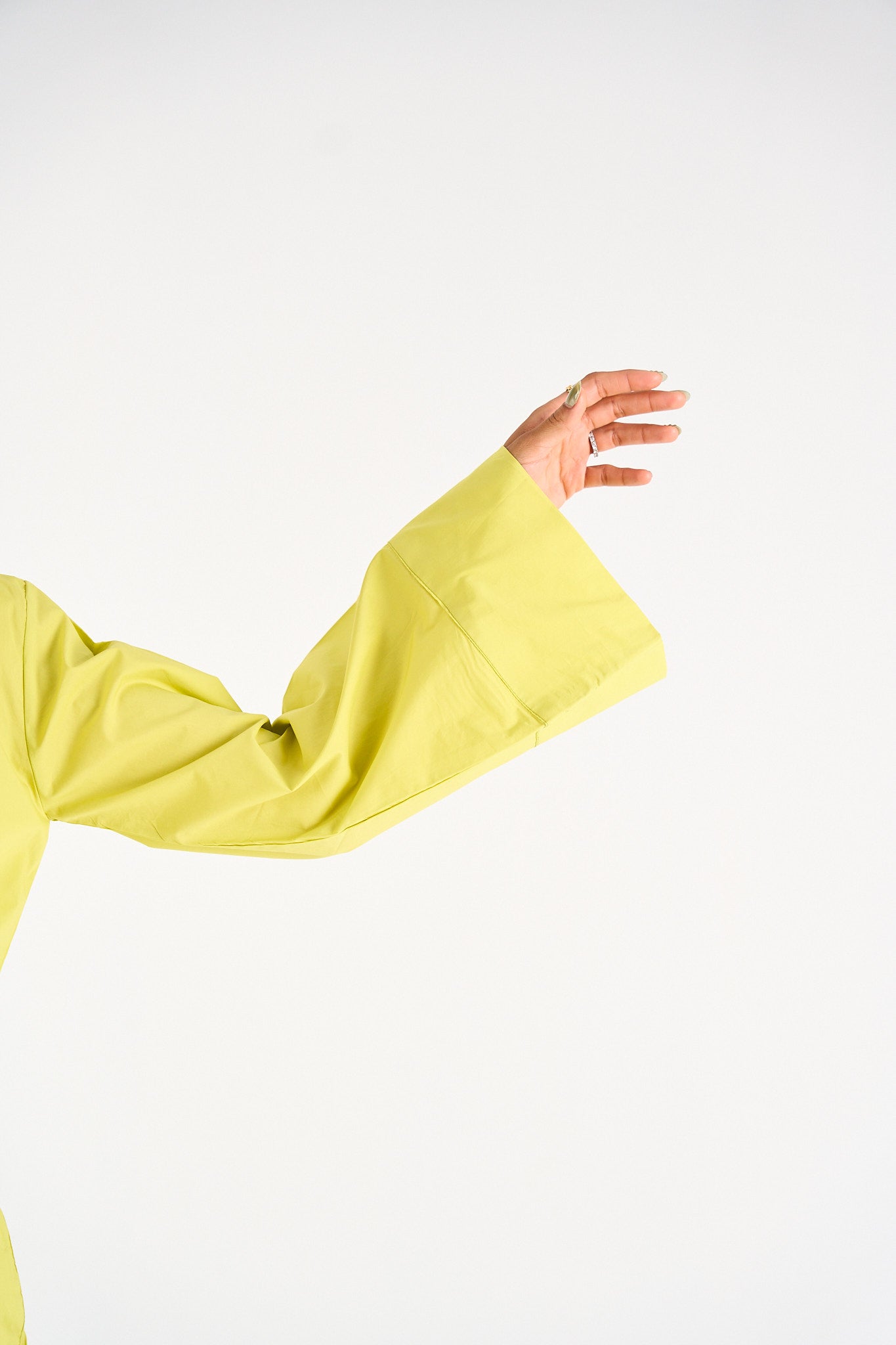 The Effortless Wrap Shirt -Limeade
