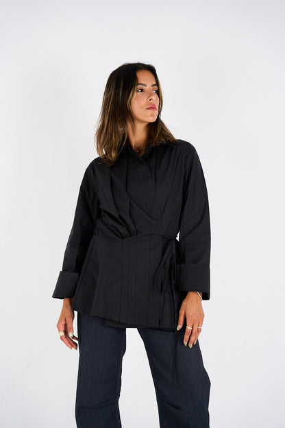 The Day-to-Night Tie Shirt - Black