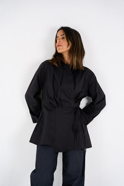 The Day-to-Night Tie Shirt - Black