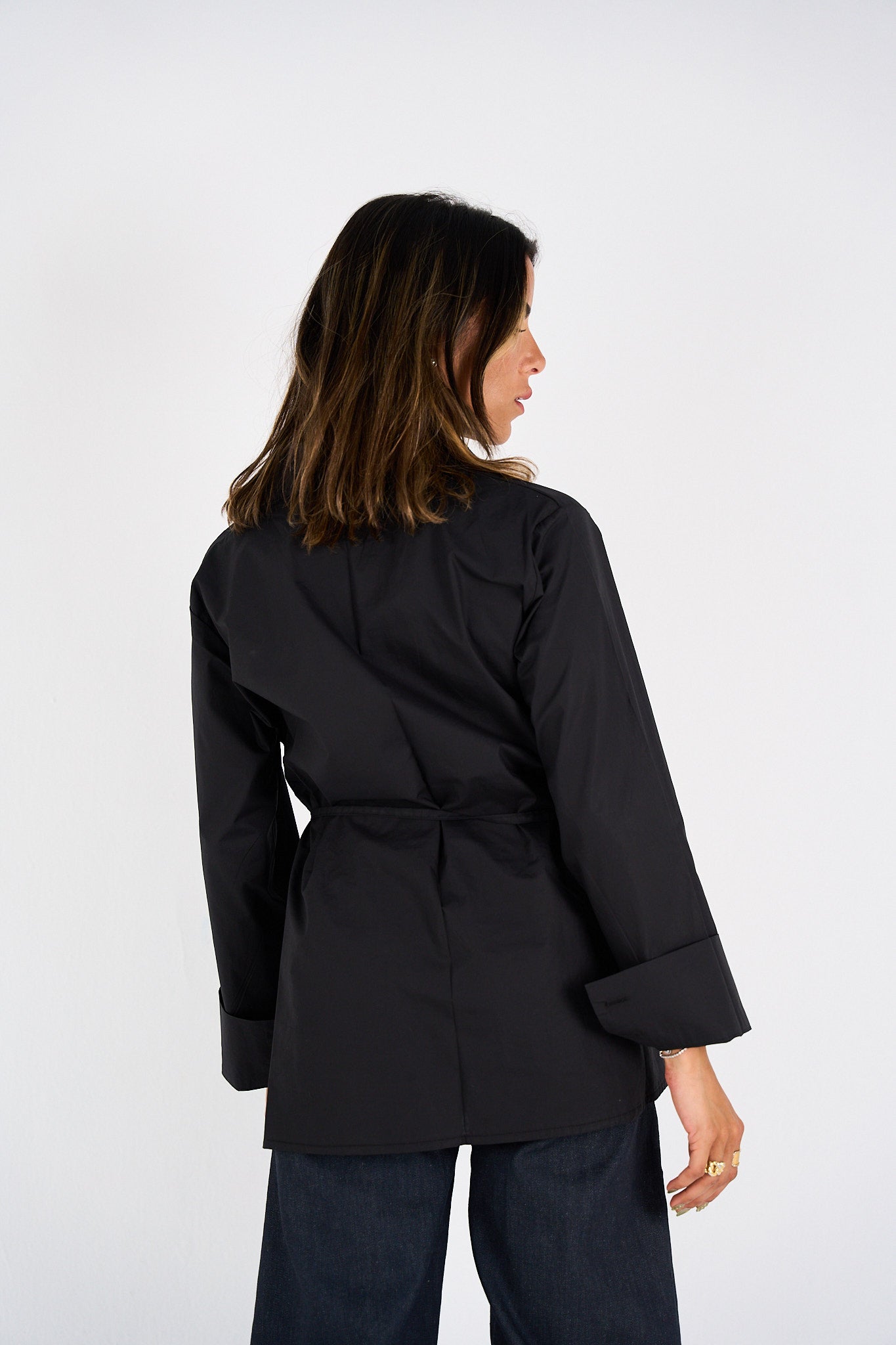 The Day-to-Night Tie Shirt - Black