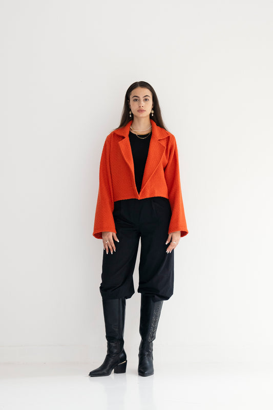 Mod Pop Jacket - Red Orange