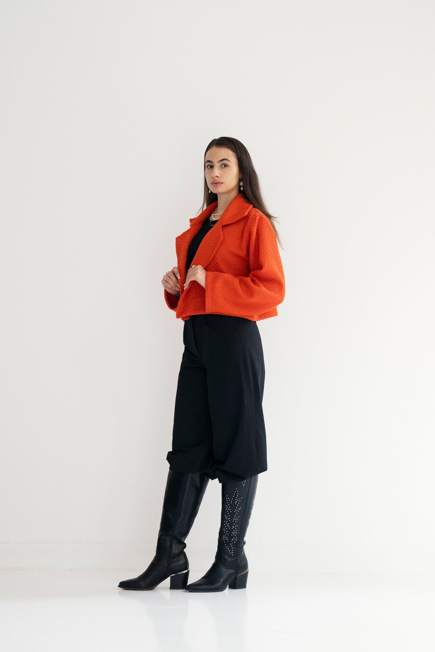 Mod Pop Jacket - Red Orange