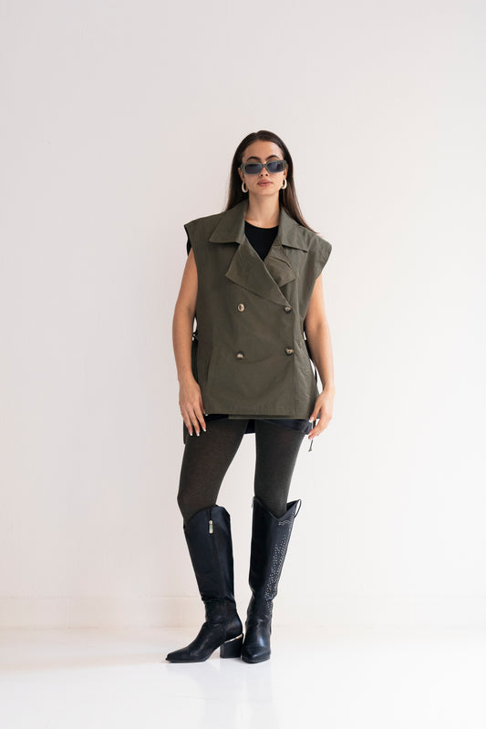 Ladylike Capelet - Olive