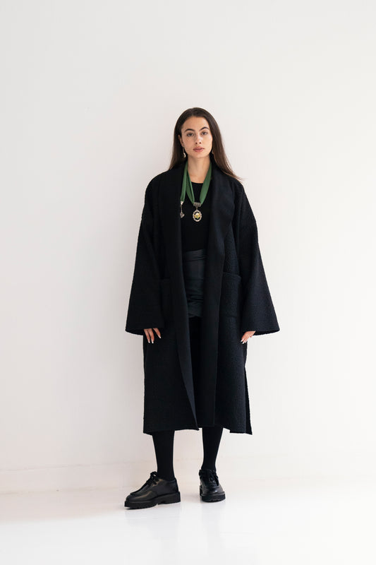 Extra Cozy Cocoon Cloak - Black