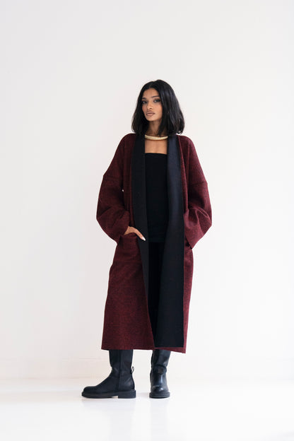 Cozy Cocoon Cloak - Fiery Red