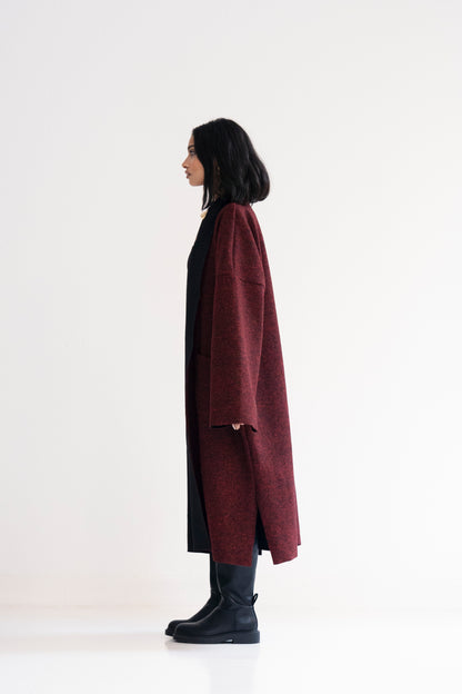 Cozy Cocoon Cloak - Fiery Red