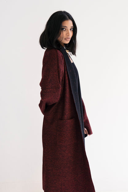 Cozy Cocoon Cloak - Fiery Red