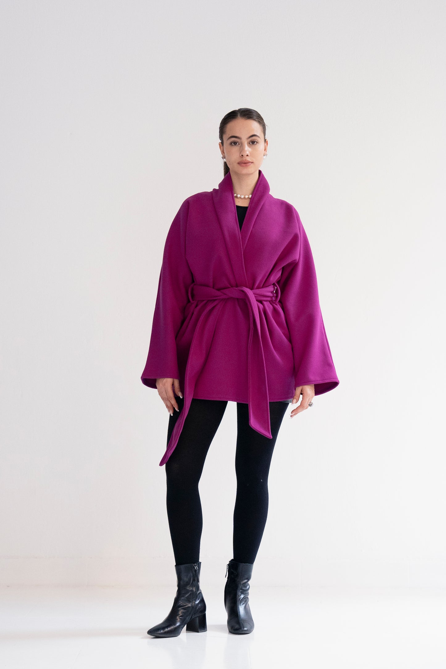 50’s Vogue Coat - Magenta