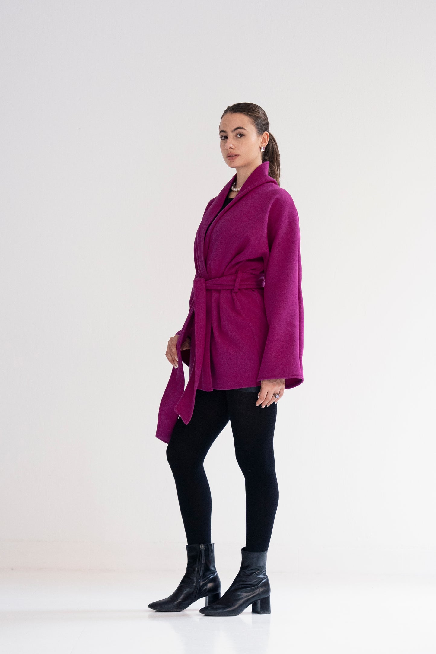 50’s Vogue Coat - Magenta