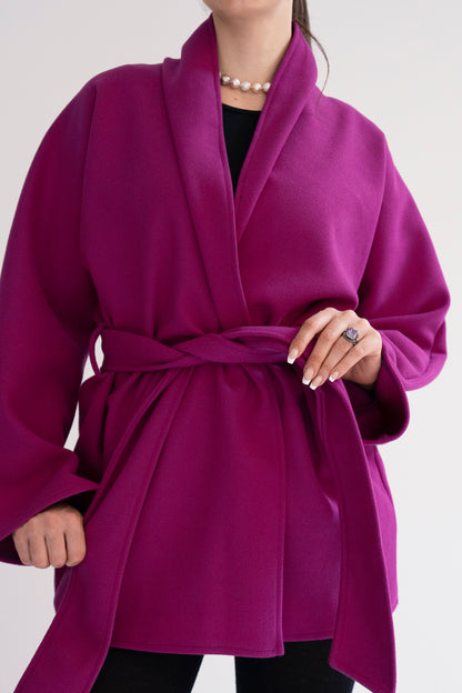 50’s Vogue Coat - Magenta