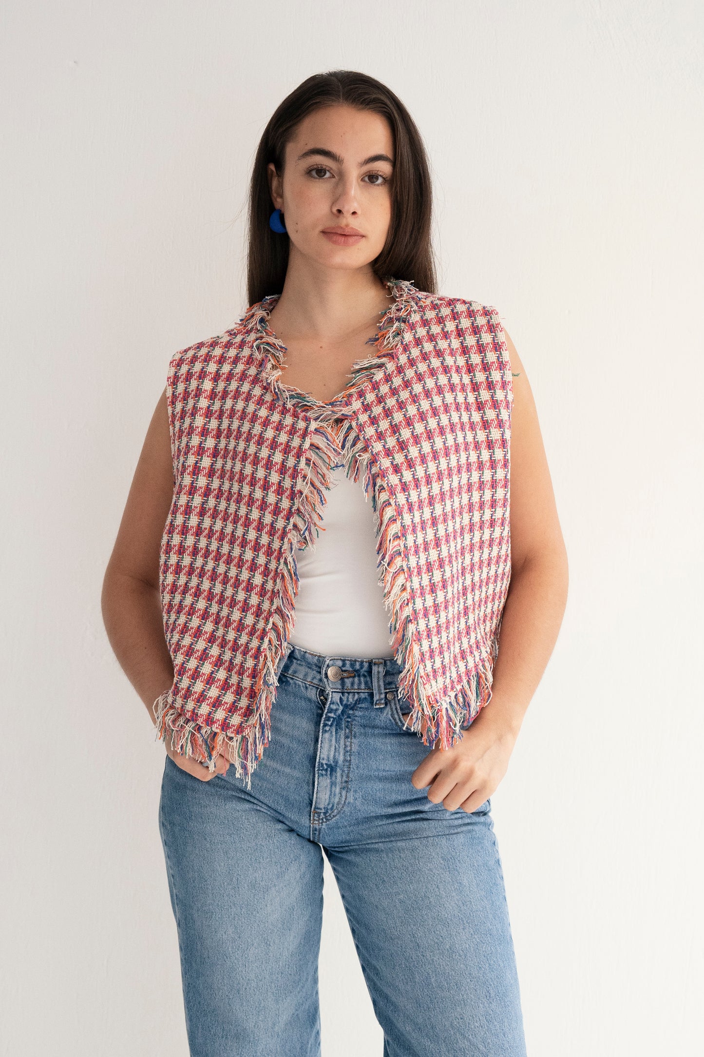 Sugar and Spice Plaid Vest