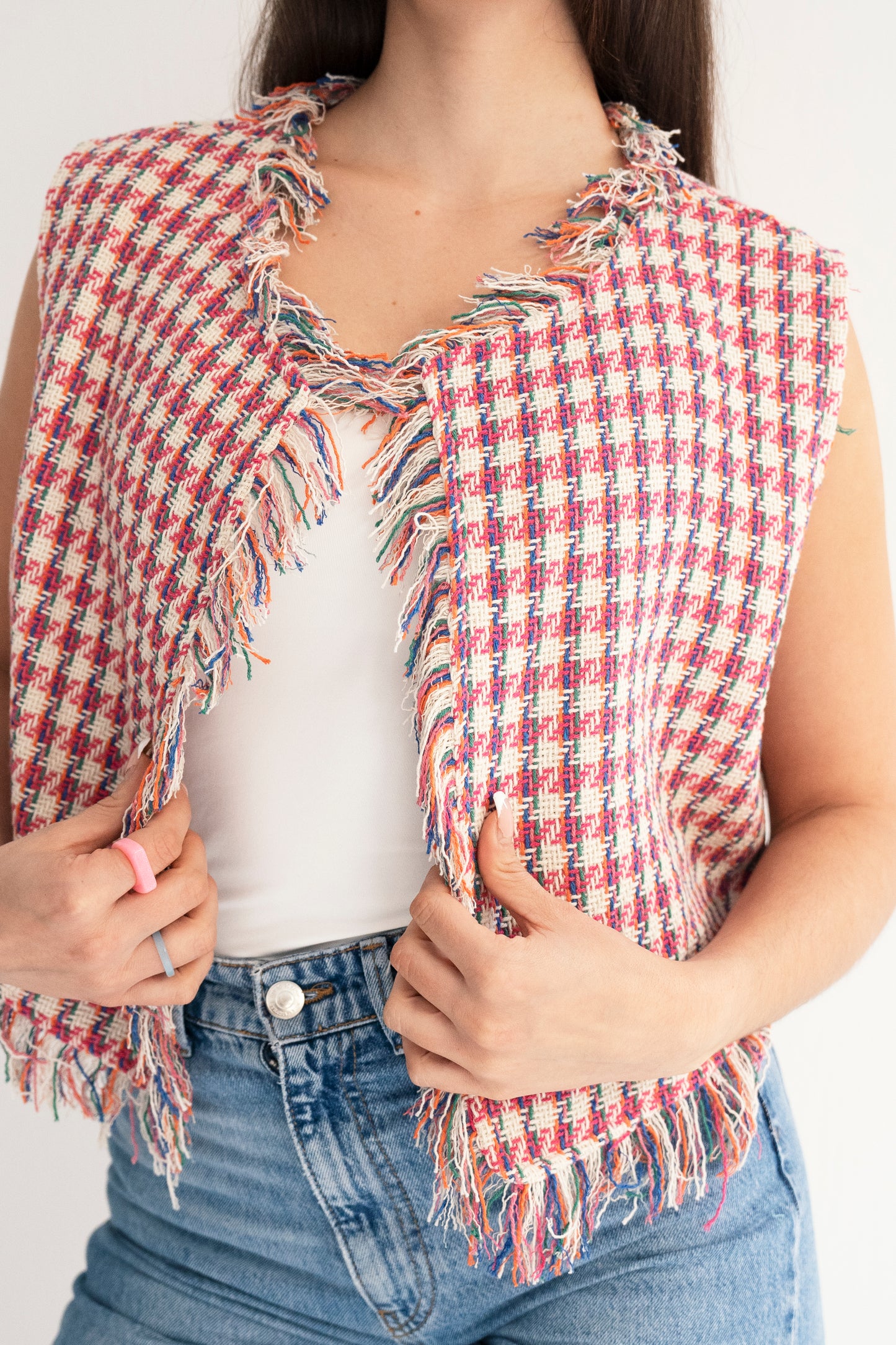 Sugar and Spice Plaid Vest