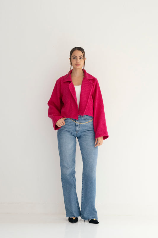 Mod Pop Jacket - Fuchsia